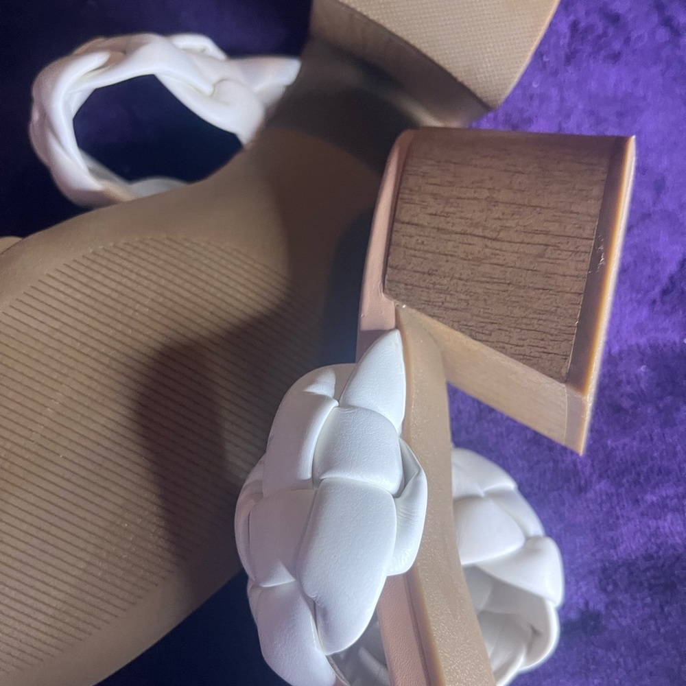 Dolce Vita White Braided Double-Strap Slide Sandals - Picture 5 of 11